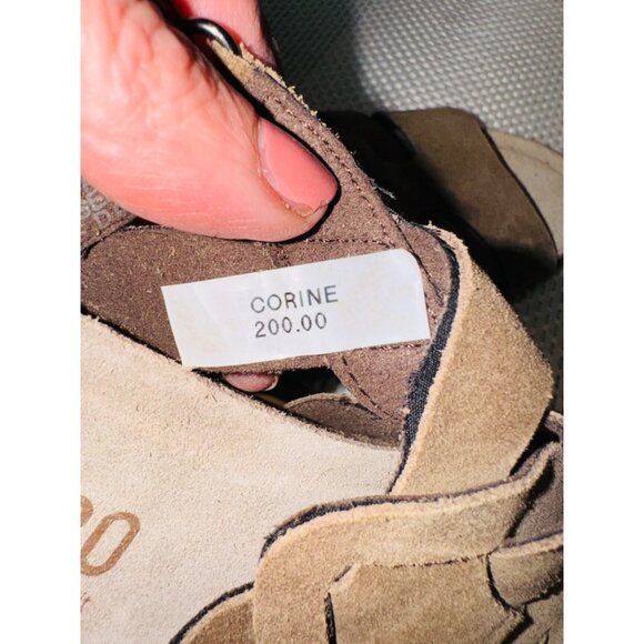 Munro Corine Brown Suede Gladiator Sandals Size 6.5 Comfort Cushion Ortho Shoe - Picture 6 of 11